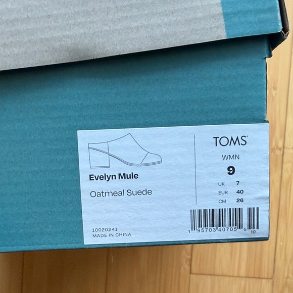 TOMS Women's Evelyn Mule in Beige Suede - Picture 2 of 5